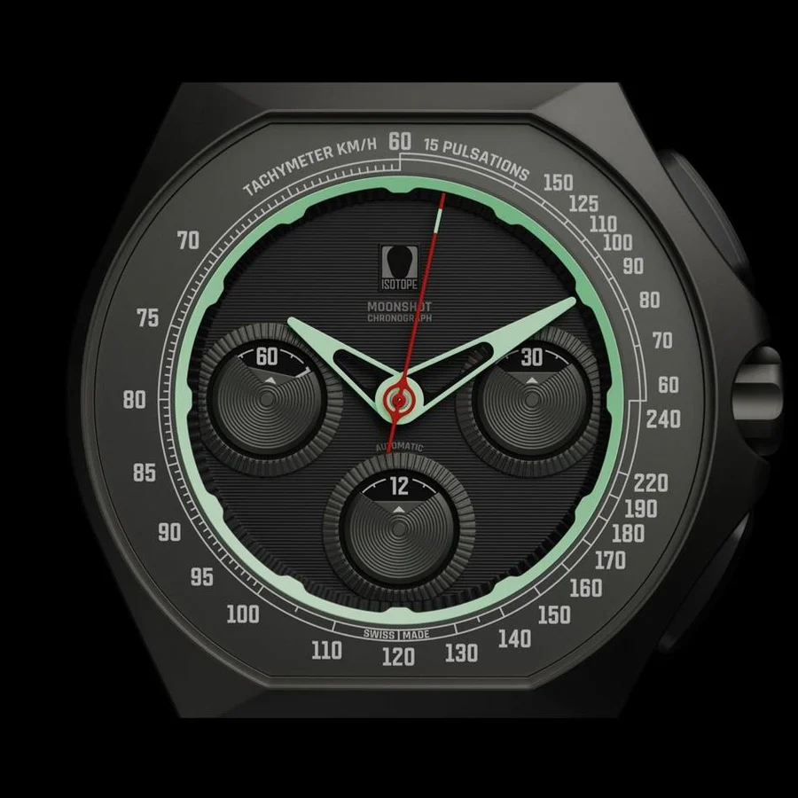 Isotope Produces First Chronograph Compax Moonshot 