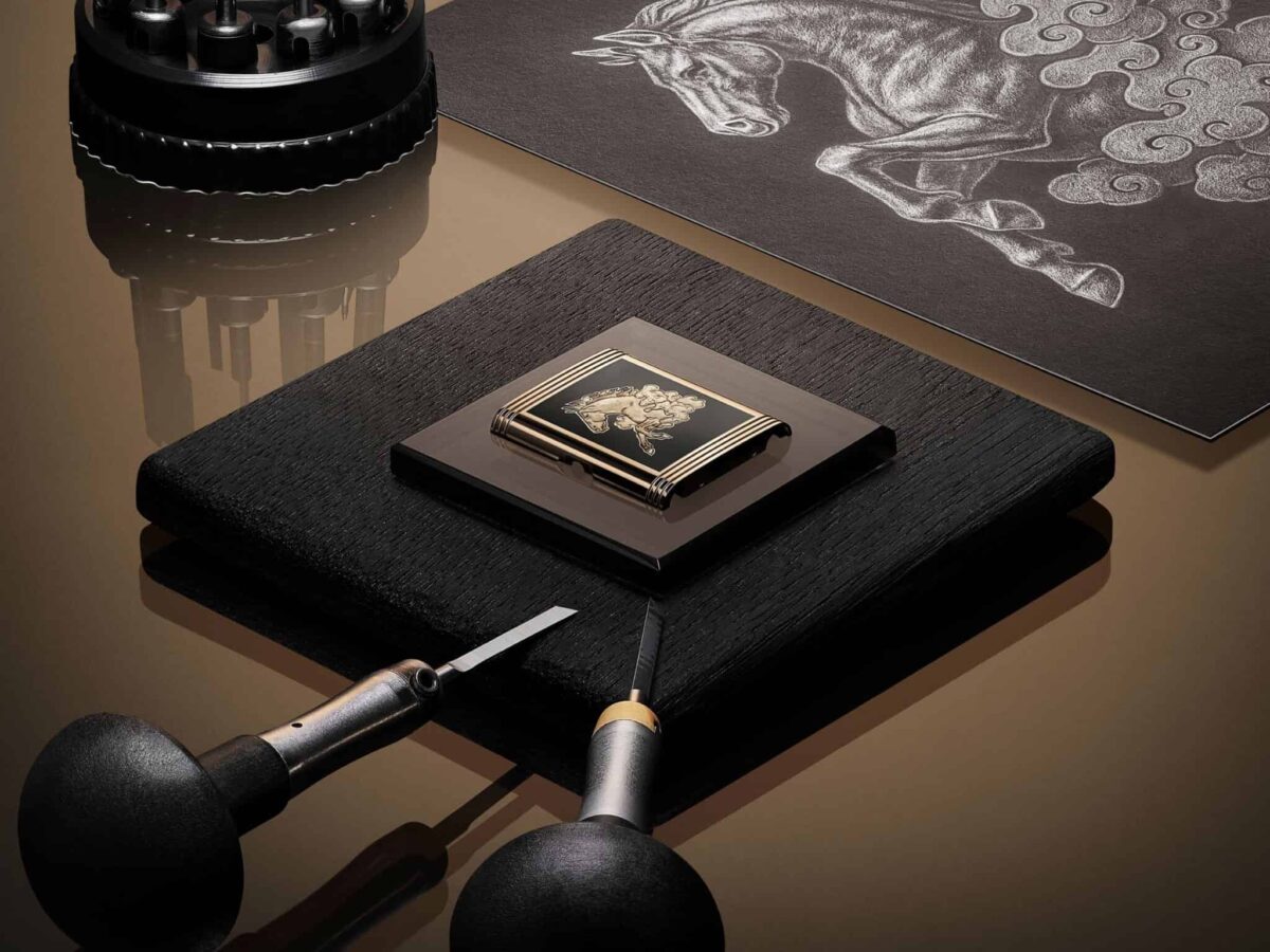Jaeger-LeCoultre 名刺入れ ブラック（レベルソ買った時のおまけ） Jaeger-LeCoultre Enamel Horse Reverso Marks Lunar New Year