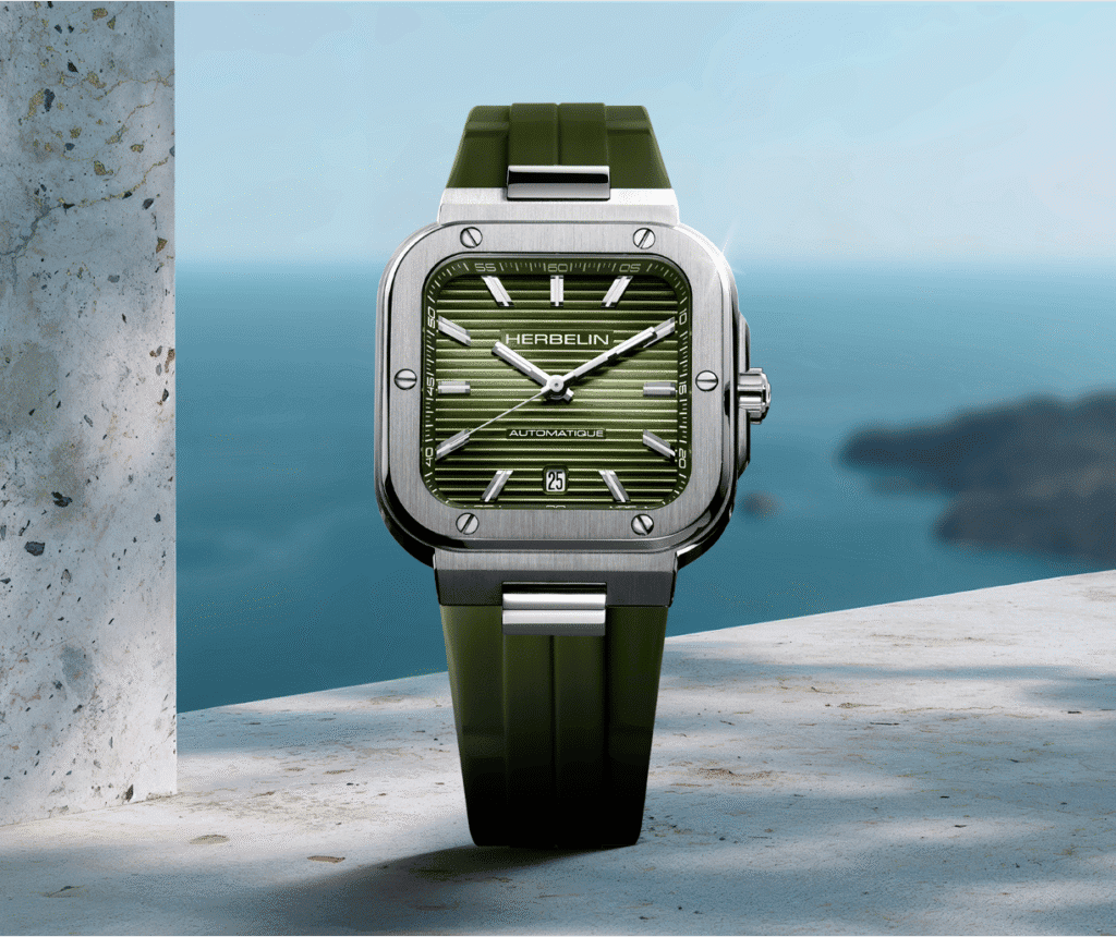 Herbelin Cap Camarat Square Automatic Makes A Bold Statement