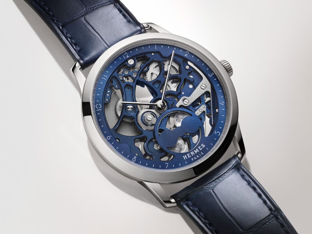 Slim d’Hermès Squelette Lune Brings Skeletonised Time Under Two Moons